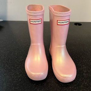 Kids Hunter rain boots sz 8 Bella pink